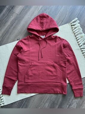 Acne Studios FELLIS PSS18 Popover Red Berry Hoodie